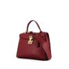 Dior Dioraddict shoulder bag in burgundy leather - 00pp thumbnail