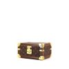 Malle Louis Vuitton petit modèle en toile monogram marron et cuir naturel - 00pp thumbnail