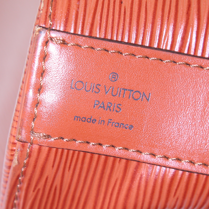 Borsa a spalla Louis Vuitton Sac d'épaule in pelle Epi marrone - Detail D3