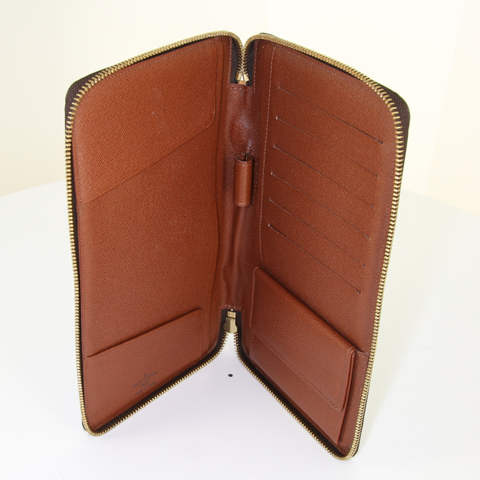 Louis Vuitton Organizer in monogram canvas and natural leather - Detail D2