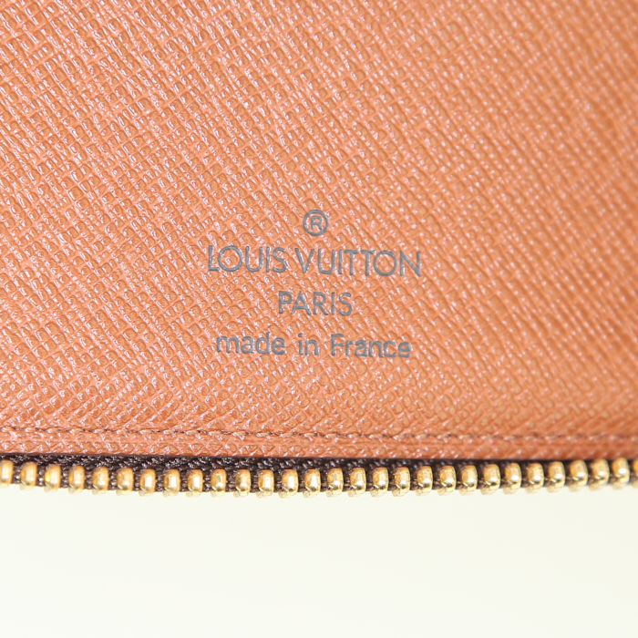 Louis Vuitton Organizer in tela monogram e pelle naturale - Detail D3