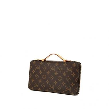Louis Vuitton Organizer en lona Monogram y cuero natural