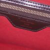 Bolso de mano Louis Vuitton Bergamo en lona a cuadros marrón y cuero marrón - Detail D4 thumbnail