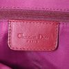 Dior handbag in burgundy logo canvas and burgundy leather - Detail D3 thumbnail