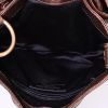 Bolso de mano Saint Laurent Bow en cuero bronce - Detail D2 thumbnail
