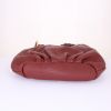 Fendi Selleria handbag in burgundy grained leather - Detail D4 thumbnail