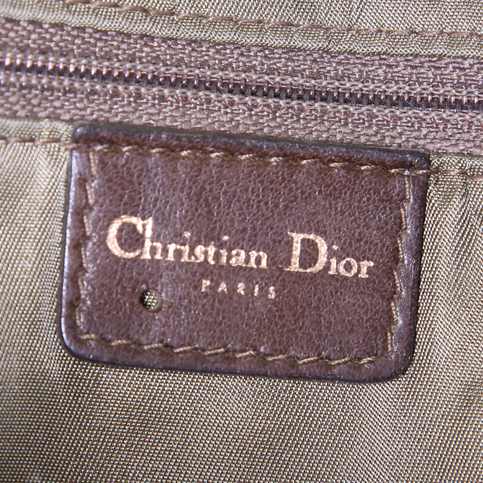 Dior Dior Malice handbag in green leather - Detail D3