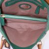 Bolso de mano Fendi Selleria en cuero verde y ocre - Detail D2 thumbnail