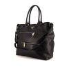 Prada Daino shopping bag in black leather - 00pp thumbnail