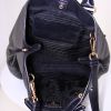 Prada Daino shopping bag in black leather - Detail D3 thumbnail