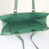 Hermès shopping bag in green epsom leather - Detail D2 thumbnail