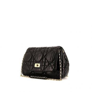 Bolso bandolera Dior Milly La Forêt en cuero acolchado negro