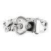 Hermès Boucle Sellier large model bracelet in silver - 00pp thumbnail