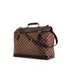 Louis Vuitton West End travel bag in ebene damier canvas and brown leather - 00pp thumbnail