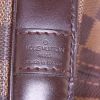 Louis Vuitton West End travel bag in ebene damier canvas and brown leather - Detail D4 thumbnail