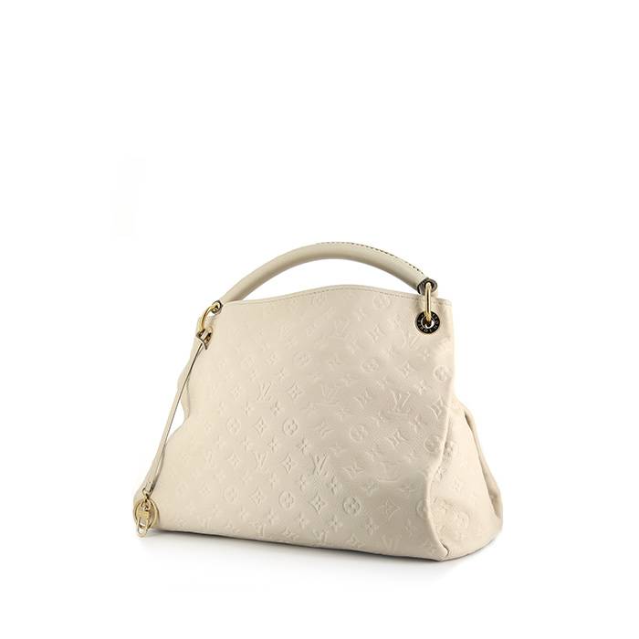 Artsy cloth handbag Louis Vuitton White in Cloth - 25481465