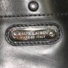Ralph Lauren Ricky small model handbag in black leather - Detail D4 thumbnail