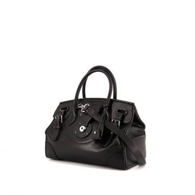 Ralph Lauren Ricky small model handbag in black leather