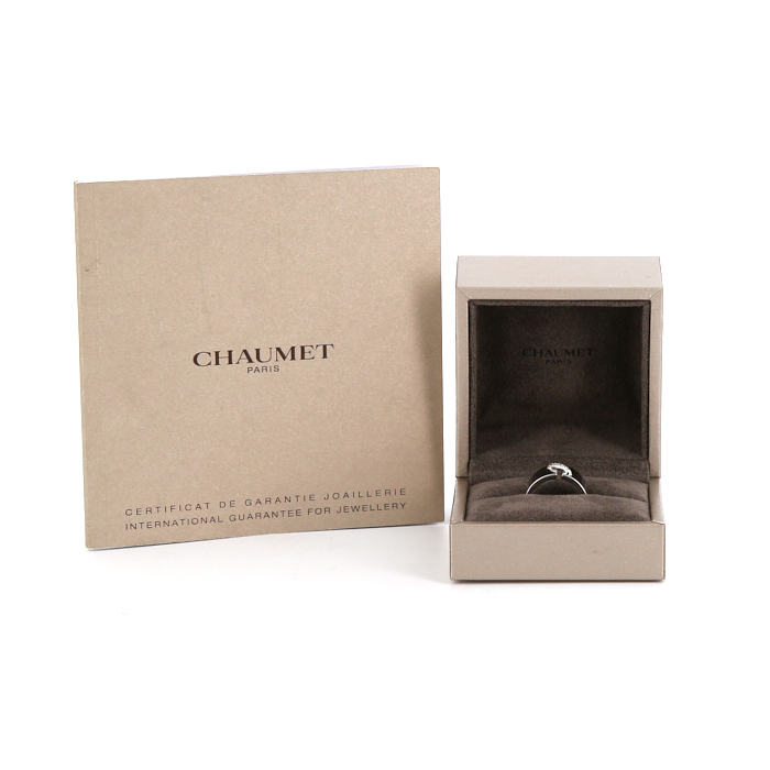 Chaumet Lien large model ring in white gold and diamonds - Detail D2