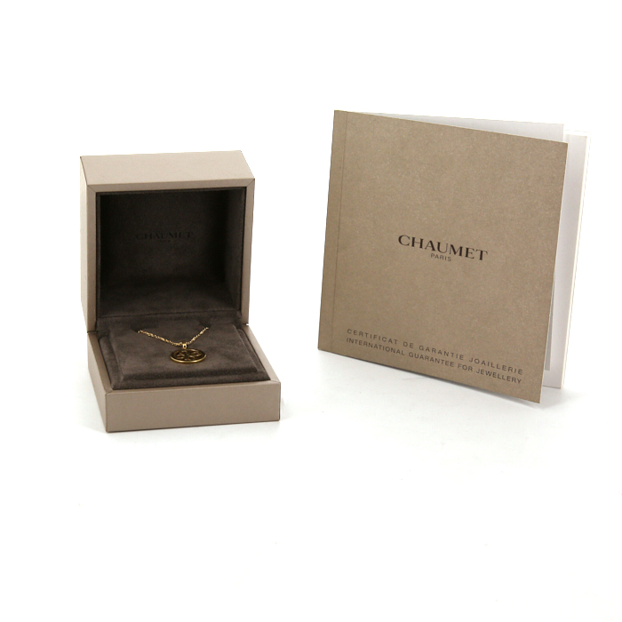 Collana Chaumet Accroche Coeur in oro giallo - Detail D2