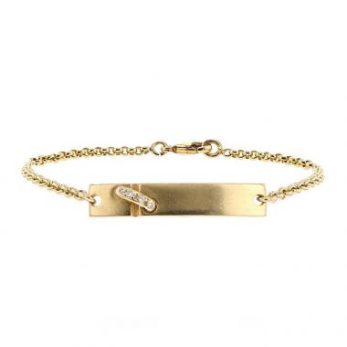Bracelet Chaumet Lien en or jaune et diamants