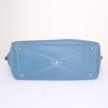 Hermes Victoria handbag in blue jean togo leather - Detail D4 thumbnail