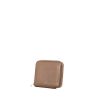 Portafogli Hermes Silkin modello piccolo in pelle Epsom color talpa e seta multicolore - 00pp thumbnail