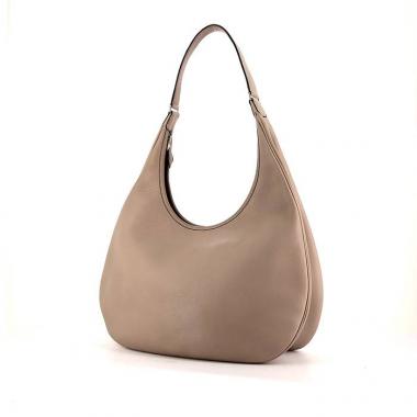 Bolso de mano Hermès Goya en cuero swift color topo