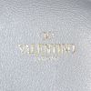 Valentino Garavani Rockstud pouch in grey leather - Detail D3 thumbnail