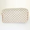 Louis Vuitton Speedy 35 handbag in azur damier canvas and natural leather - Detail D4 thumbnail