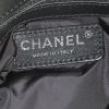 Sac à main Chanel en toile noire blanche et grise - Detail D4 thumbnail