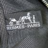 Sac cabas Hermes Toto Bag - Shop Bag grand modèle en toile grise et noire - Detail D4 thumbnail