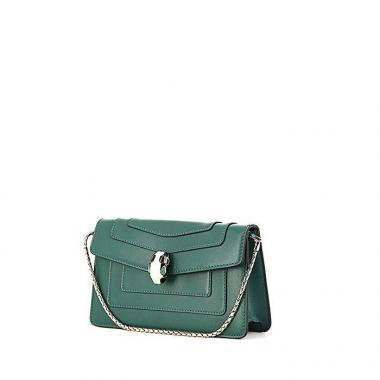 Borsa Bulgari Serpenti in pelle verde