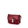 Celine Classic Box shoulder bag in red box leather - 00pp thumbnail