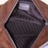 Dior Flight handbag in brown leather and beige sheepskin - Detail D2 thumbnail