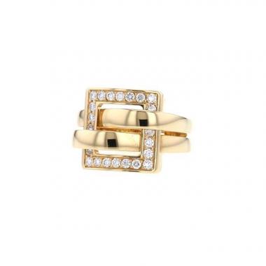 Bague Boucheron Déchainé en or jaune et diamants