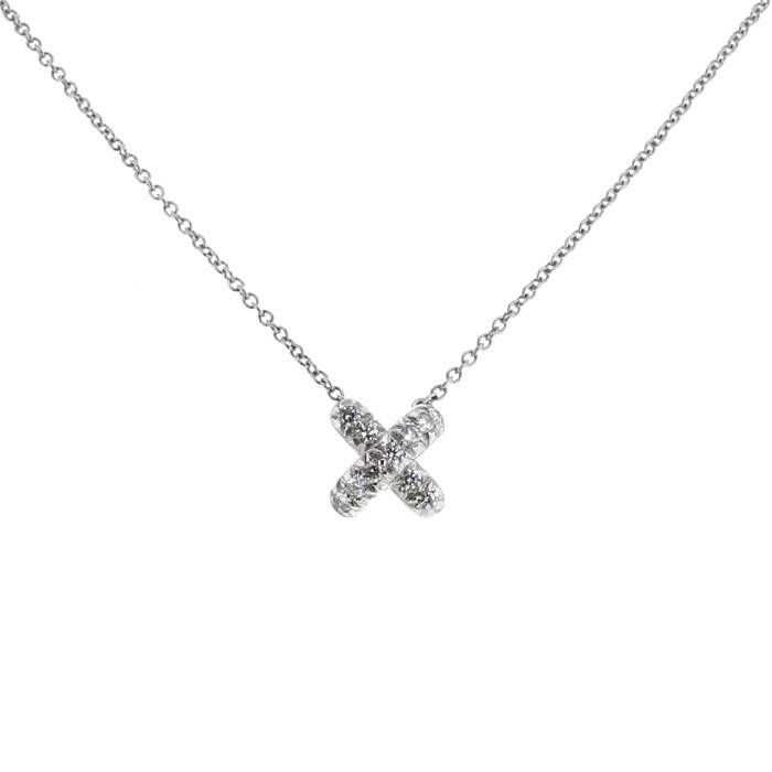 00pp tiffany co necklace in platinium and diamonds