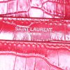 Borsa a tracolla Saint Laurent Sunset in pelle rossa simil coccodrillo - Detail D4 thumbnail
