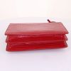 Saint Laurent Sunset shoulder bag in red leather - Detail D5 thumbnail