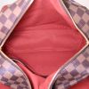 Louis Vuitton Naviglio shoulder bag in brown damier canvas and brown leather - Detail D2 thumbnail