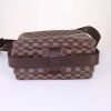 Louis Vuitton Naviglio shoulder bag in brown damier canvas and brown leather - Detail D4 thumbnail