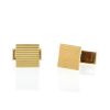 Vintage 1950's pair of cufflinks in yellow gold - 00pp thumbnail