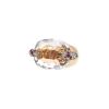 Pomellato Pin Up ring in pink gold,  diamonds and ruby and in rock crystal - 00pp thumbnail