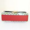 Borsa Gucci Padlock in tela siglata con decoro floreale e pelle rossa - Detail D5 thumbnail