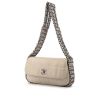 Chanel shoulder bag in white quilted leather - 00pp thumbnail