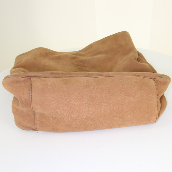 Saint Laurent Roady shopping bag in brown leather - Detail D4