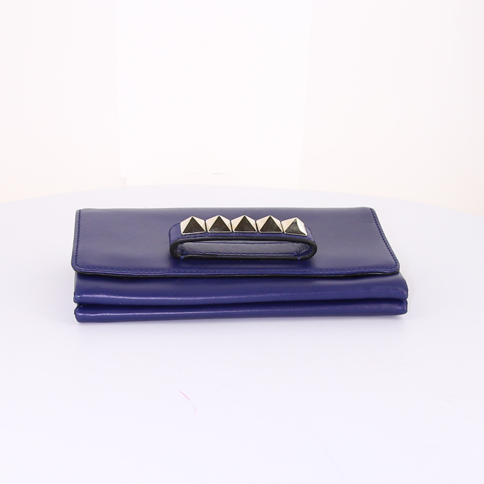 Bolso bandolera Valentino Garavani Vavavoom en cuero azul - Detail D5