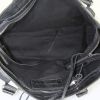 Balenciaga Classic City handbag in black and white canvas and black leather - Detail D3 thumbnail