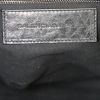 Bolso de mano Balenciaga Classic City en lona negra y blanca y cuero negro - Detail D4 thumbnail