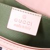 Gucci Bamboo handbag in beige leather and flowered canvas - Detail D3 thumbnail
